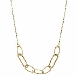 Canvas Jewelry Canvas Amanda Chain Link Necklace Worn Gold
