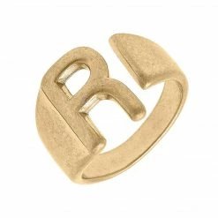 Canvas Jewelry Canvas Kingston Adjustable Initial Ring