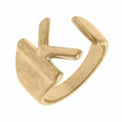 Canvas Jewelry Canvas Kingston Adjustable Initial Ring