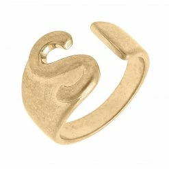 Canvas Jewelry Canvas Kingston Adjustable Initial Ring