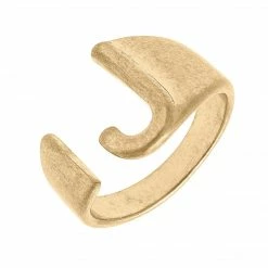 Canvas Jewelry Canvas Kingston Adjustable Initial Ring