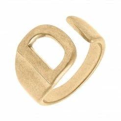 Canvas Jewelry Canvas Kingston Adjustable Initial Ring
