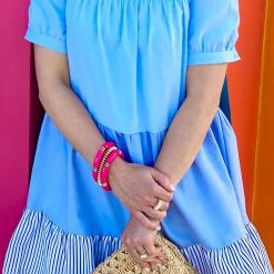 Canvas Jewelry Canvas Lelani Fuchsia Resin Bracelet