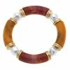 Canvas Jewelry Canvas Lelani Rusty Caramel Resin Bracelet