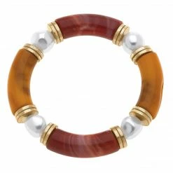 Canvas Jewelry Canvas Lelani Rusty Caramel Resin Bracelet