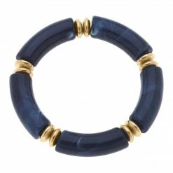 Canvas Jewelry Canvas Lelani Navy Resin Bracelet