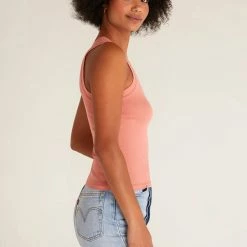 Z Supply Canyon Rose Sirena Rib Tank Top