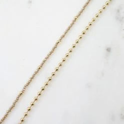 Caroline Hill Fort Leonard Gold Layered Anklet Jewelry