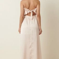 Purple Door Boutique Whimsical Nights Champagne Maxi Dress