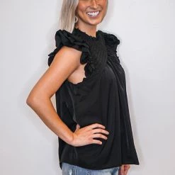Purple Door Boutique Ruffled Black Top New Arrivals 8 Purple Door Boutique Ruffled Black Top New Arrivals