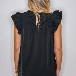 Purple Door Boutique Ruffled Black Top New Arrivals 9 Purple Door Boutique Ruffled Black Top New Arrivals