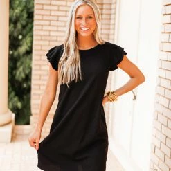 Purple Door Boutique Ladies' Sassy Girl Black Dress