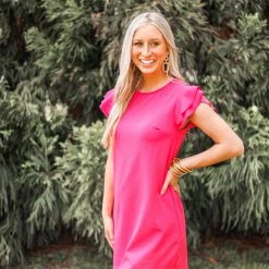 Purple Door Boutique Sassy Girl Hot Pink Dress New Arrivals