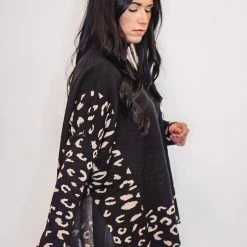 The Purple Door Boutique Leopard Print Love Black Sweater New Arrivals