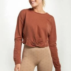 Mono B Athleisure Ladies' Mono B Copper Twist Top