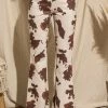 Purple Door Boutique Ladies' Suede Brown Cow Print Pants
