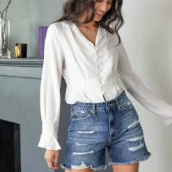 Kan Can Jeans New Arrivals Kan Can High Rise Girlfriend Shorts