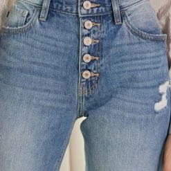 Kan Can Jeans Kan Can Distressed Straight Fit Jeans