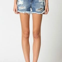 Hidden Jeans Distressed Shorts