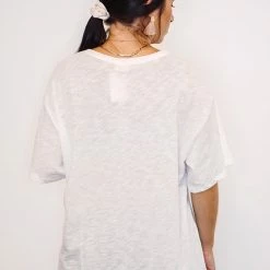 Purple Door Boutique The Pink Bull Head Off White Graphic Tee Ladies'