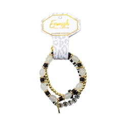 Purple Door Boutique Erimish Faith Cross Black Bracelet