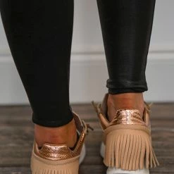 Esseutesse Nude Leather Fringe Sneakers New Arrivals 7 Esseutesse Nude Leather Fringe Sneakers New Arrivals