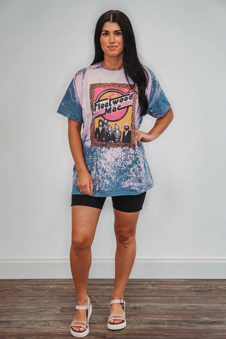 Purple Door Boutique Fleetwood Mac Leopard Slate Tee 2 Purple Door Boutique Fleetwood Mac Leopard Slate Tee