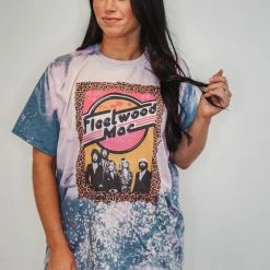 Purple Door Boutique Fleetwood Mac Leopard Slate Tee