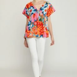 Purple Door Boutique Pink Floral Perfection Babydoll Top New Arrivals