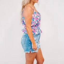 Purple Door Boutique $15 & $19 Tops Floral Cuteness Blue Cropped Cami Tank 5 Purple Door Boutique $15 & $19 Tops Floral Cuteness Blue Cropped Cami Tank