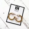 Purple Door Boutique Jewelry Gold Foil Mini Hoop Earrings