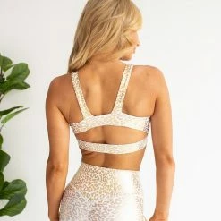 Purple Door Boutique New Arrivals Golden Cheetah Print Sports Bra 6 Purple Door Boutique New Arrivals Golden Cheetah Print Sports Bra