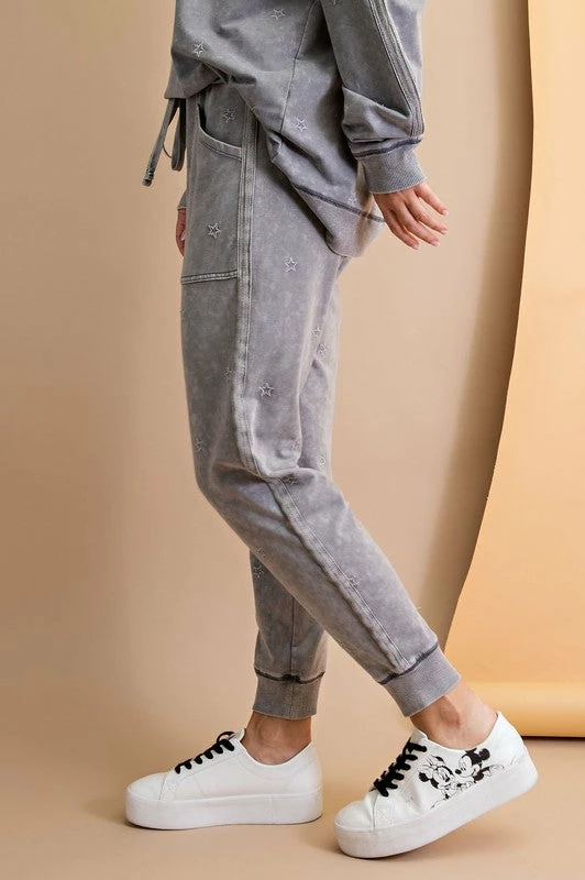 Purple Door Boutique New Arrivals Stars Ash Grey Terry Joggers 2 Purple Door Boutique New Arrivals Stars Ash Grey Terry Joggers