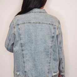 Purple Door Boutique Glory Days Distressed Denim Jacket Ladies' 9 Purple Door Boutique Glory Days Distressed Denim Jacket Ladies'