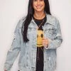 Purple Door Boutique Glory Days Distressed Denim Jacket Ladies'