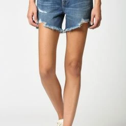 Ladies' Hidden Jeans Sofie High Rise Dark Denim Mom Shorts