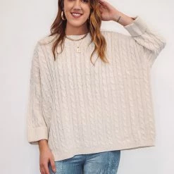 The Purple Door Boutique Unforgettable Love Ivory Sweater New Arrivals