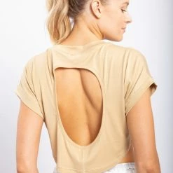 Mono B Athleisure Mono B Honey Cutout Back Cropped Top New Arrivals