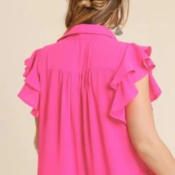 Purple Door Boutique Sweet Surprise Hot Pink Midi Dress