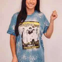 Purple Door Boutique Backstreet Boys Blue Graphic Tee