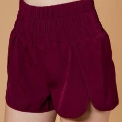 Purple Door Boutique Ladies' Active Babe Wine Shorts