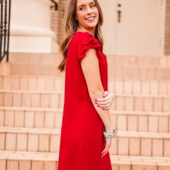 Purple Door Boutique Sassy Girl Red Dress