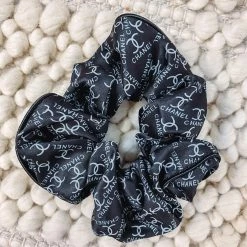 Purple Door Boutique Accessories/Gifts CC Black And White Scrunchie