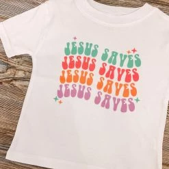 Purple Door Boutique New Arrivals Youth Jesus Saves White Tee