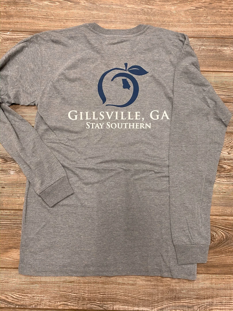 Peach State Pride Gillsville, GA Grey T Shirt 1 Peach State Pride Gillsville, GA Grey T Shirt