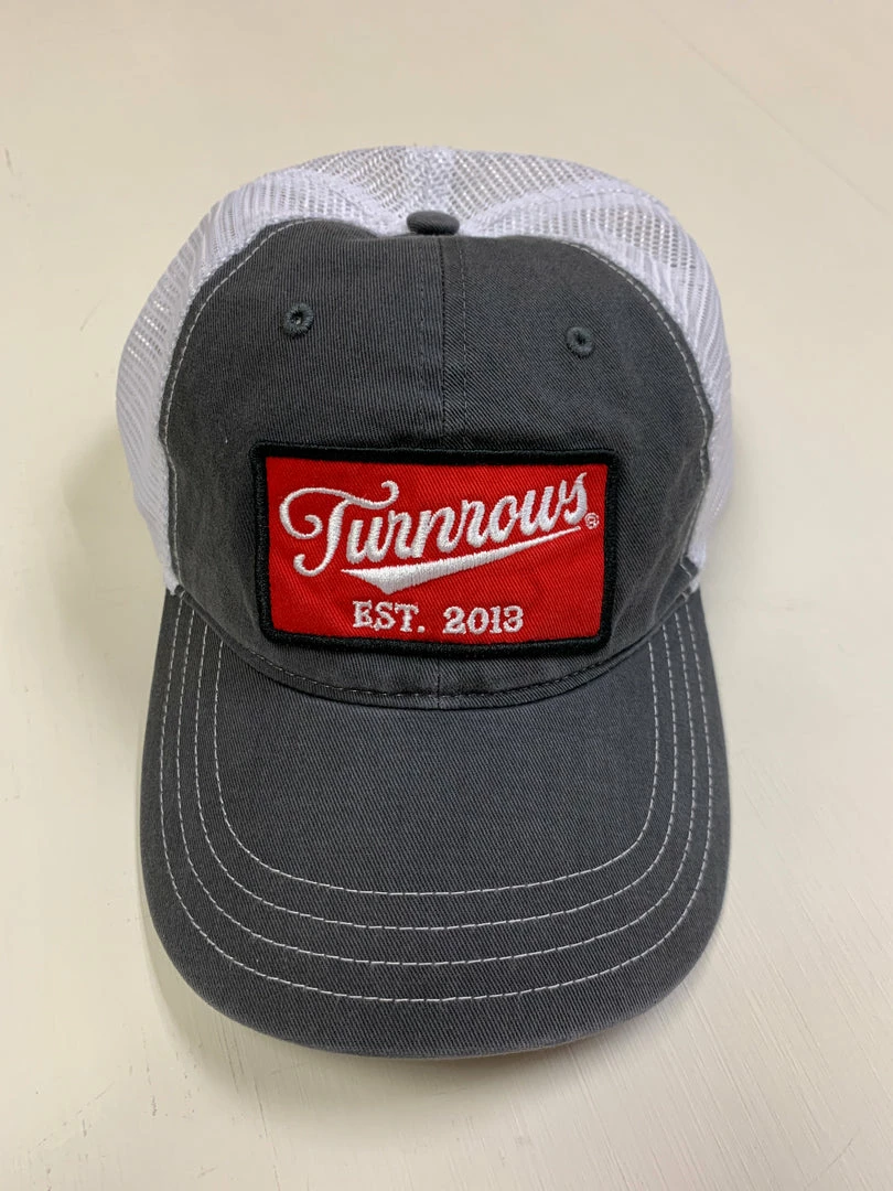 Hats Turnrows 'Vintage Wash Logo' Mesh Back Hat - Vintage Charcoal 1 Hats Turnrows 'Vintage Wash Logo' Mesh Back Hat - Vintage Charcoal