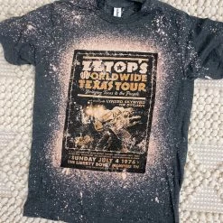 Purple Door Boutique Ladies' ZZ Top Bleached Charcoal Tee