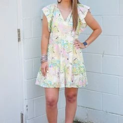 New Arrivals Buddy Love Ronnie Mini Dress Citron Marble 7 New Arrivals Buddy Love Ronnie Mini Dress Citron Marble