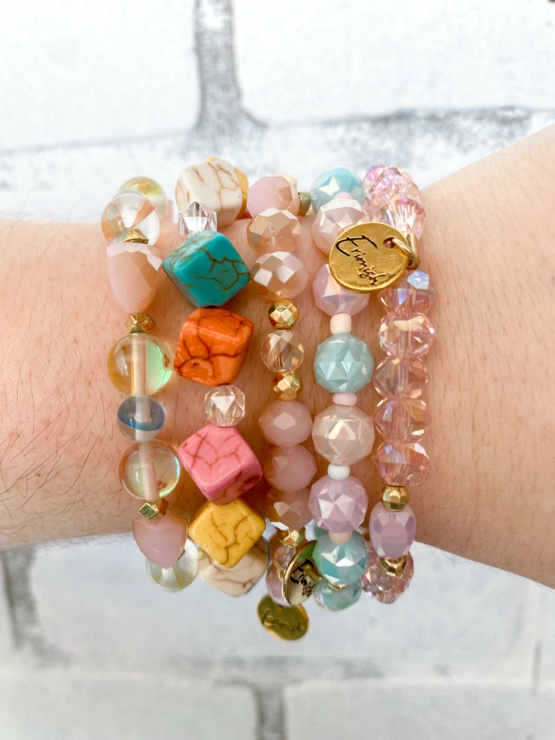 Erimish Candy Cream Bracelet Stack 1 Erimish Candy Cream Bracelet Stack