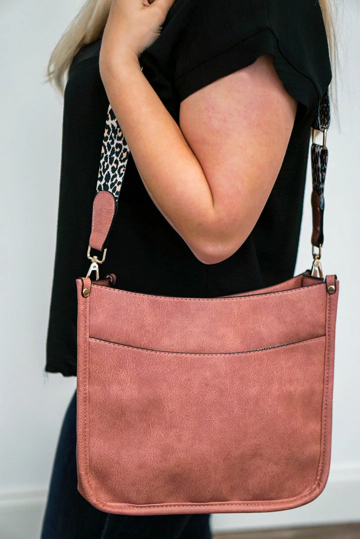 Purple Door Boutique Purses/Totes Lanna Mauve Crossbody Bag 1 Purple Door Boutique Purses/Totes Lanna Mauve Crossbody Bag